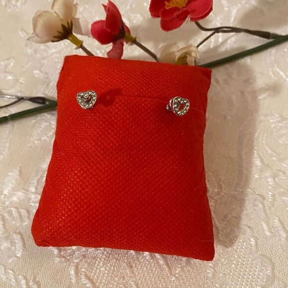 🎀 Swarovski Attract Stud Pierced  heart ❤️ Shape fashion Earrings - Picture 12 of 12